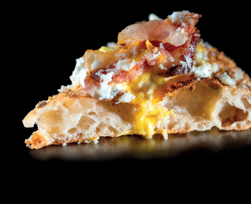 La Pizza di Carbonara: fotografia originale SaMadrighe